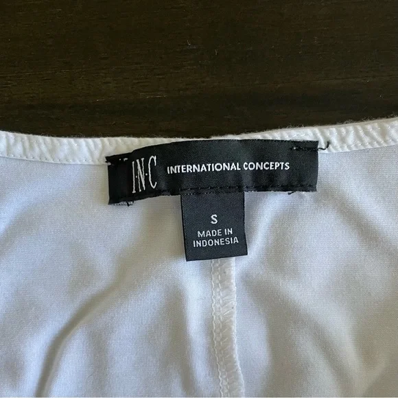 INC Sleeveless Ruffle Shirt - Picture 2 of 3